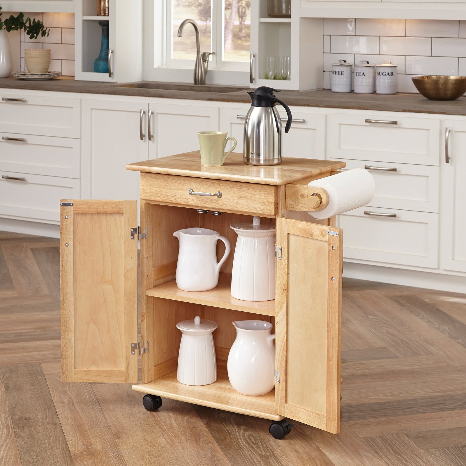 Home Styles Dainty Wood Kitchen Cart