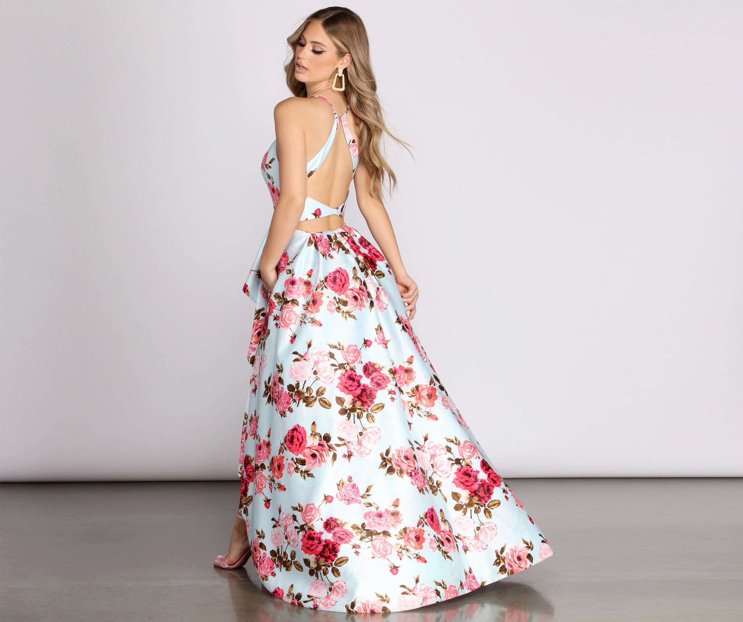 Leanna Floral High Low Dress