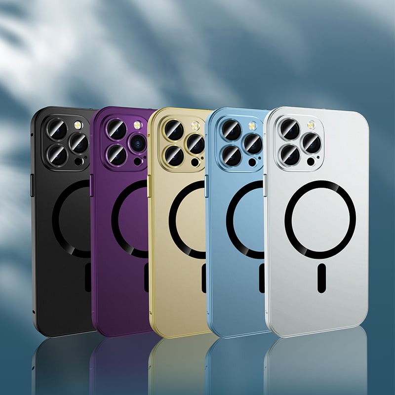 Magnetic Buckle Aluminium Frame Case Cover For iPhone🔥🔥