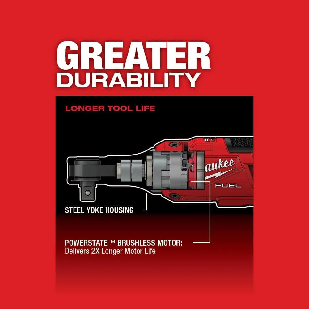 Milwaukee M12 FUEL 12-Volt Lithium-Ion Brushless Cordless High Speed 3/8 in. Ratchet (Tool-Only) 2567-20