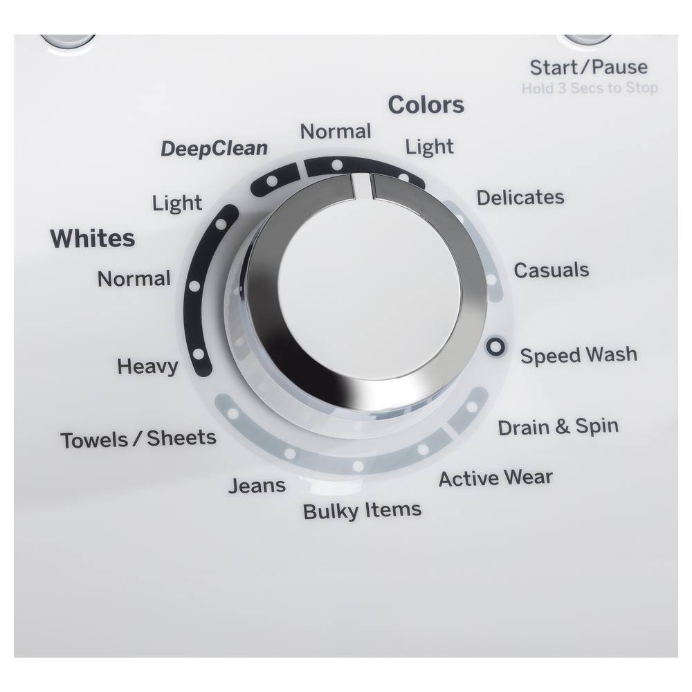 GE 4.5 cu. ft. Top Load Washer with Deep Fill in White GTW465ASNWW