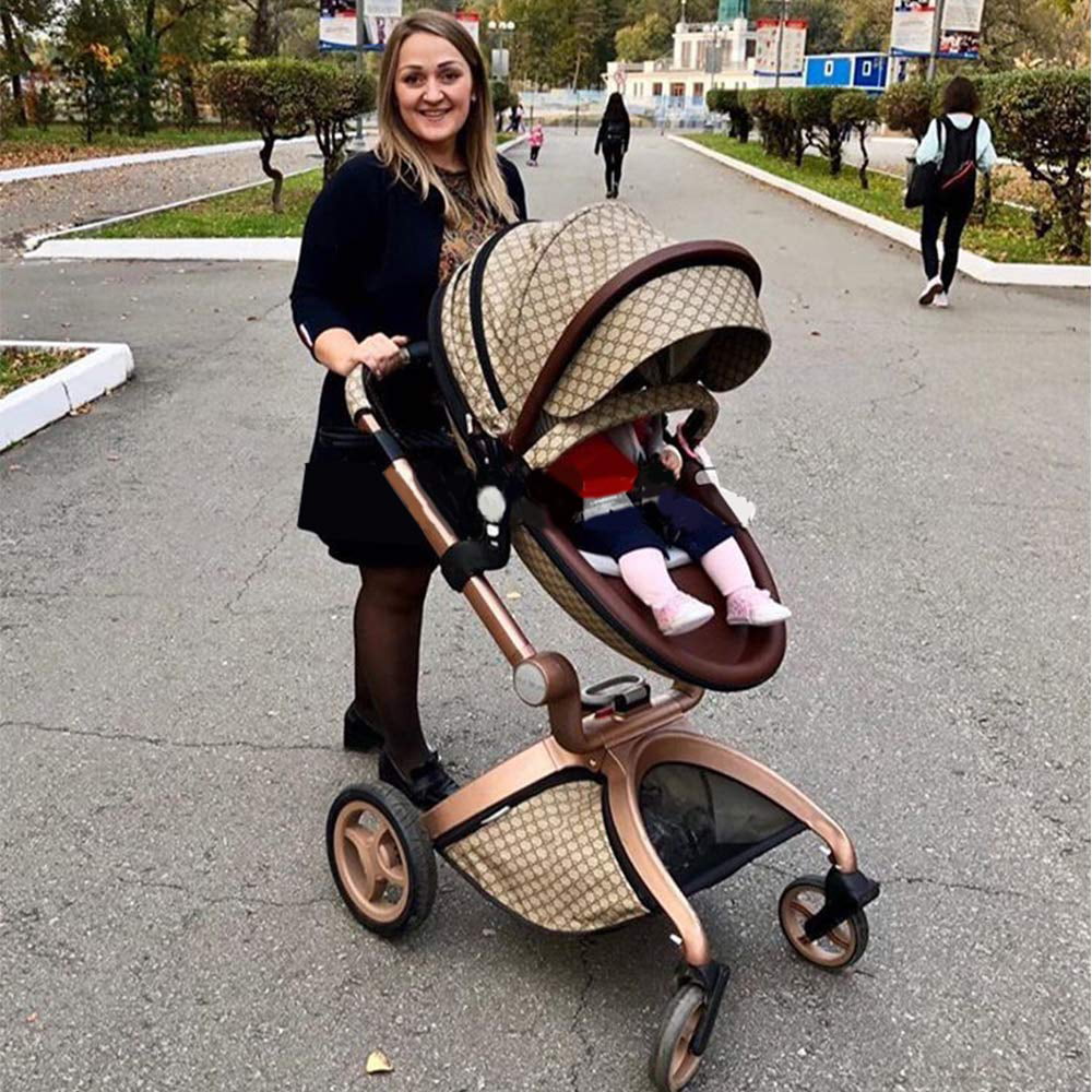 Hot Mom Travel System Stroller, Beige
