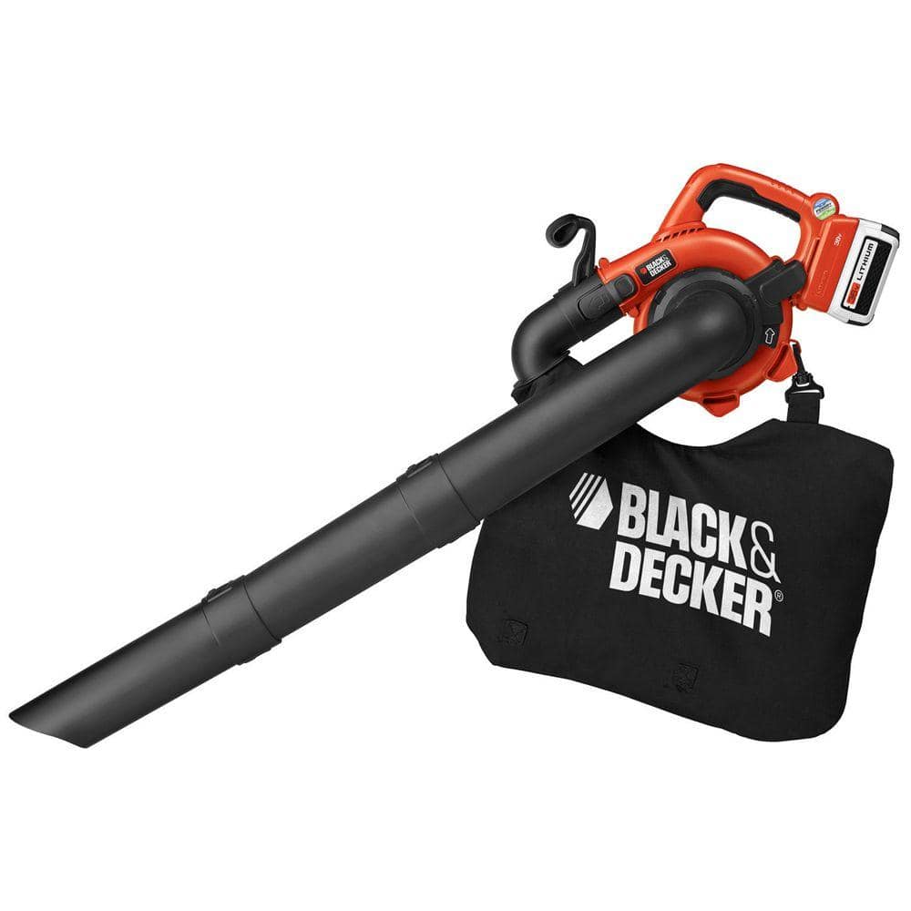 BLACK+DECKER 40V MAX 120 MPH 90 CFM Cordless Battery Powered Handheld Leaf Blower & Vacuum Kit with (1) 1.5Ah Battery & Charger LSWV36