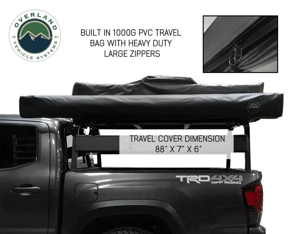 Awning 270 Dark Gray Cover With Black Transit Cover & Brackets for Passengar Side