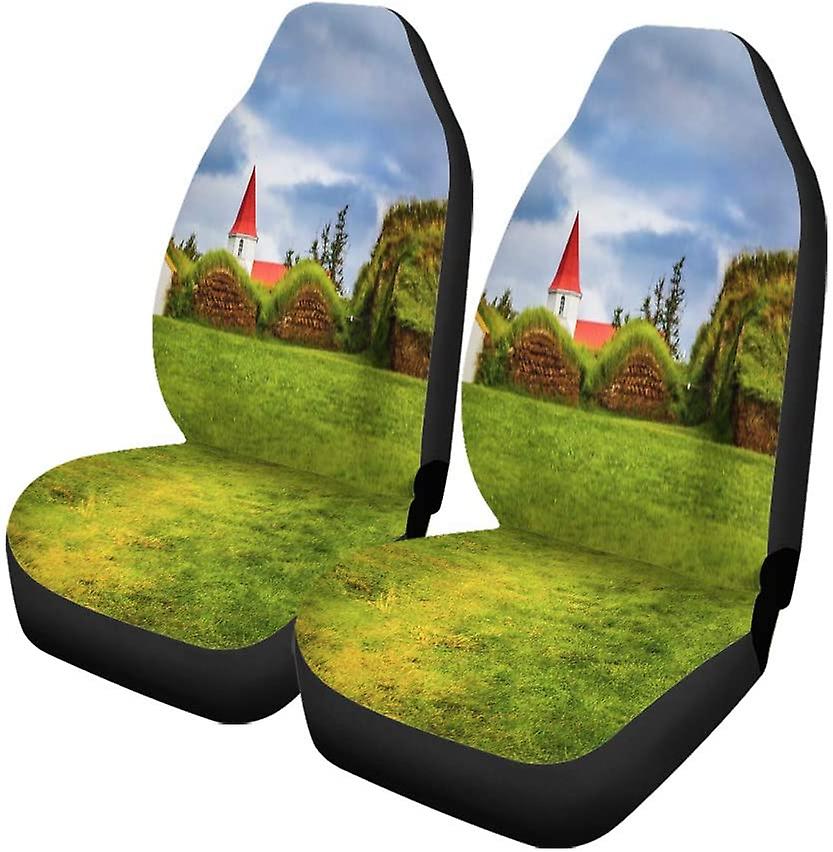 Set Of 2 Car Seat Covers Farm Museum In Glaumbaer The Picturesque Village Of Old Universal Auto Front Seats Protector Fits