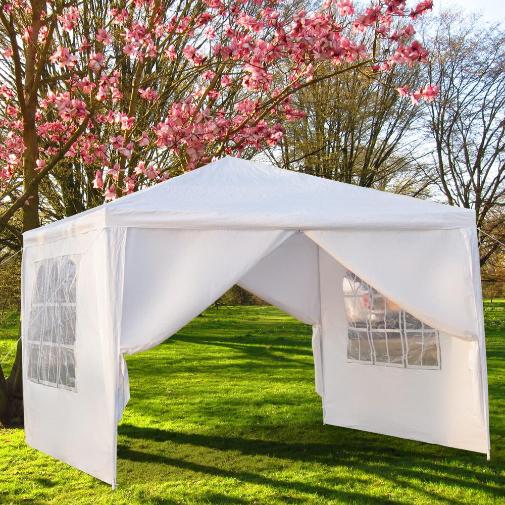 Zimtown 10'x10' Party Wedding Tent Outdoor Gazebo 4 Sides Heavy Duty Pavilion Event