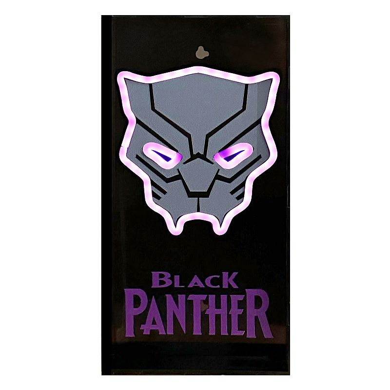 Idea Nuova Marvel Black Panther Neon LED Lamp Table Decor