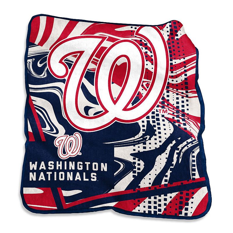 Washington Nationals 50 x 60 Swirl Raschel Throw Blanket