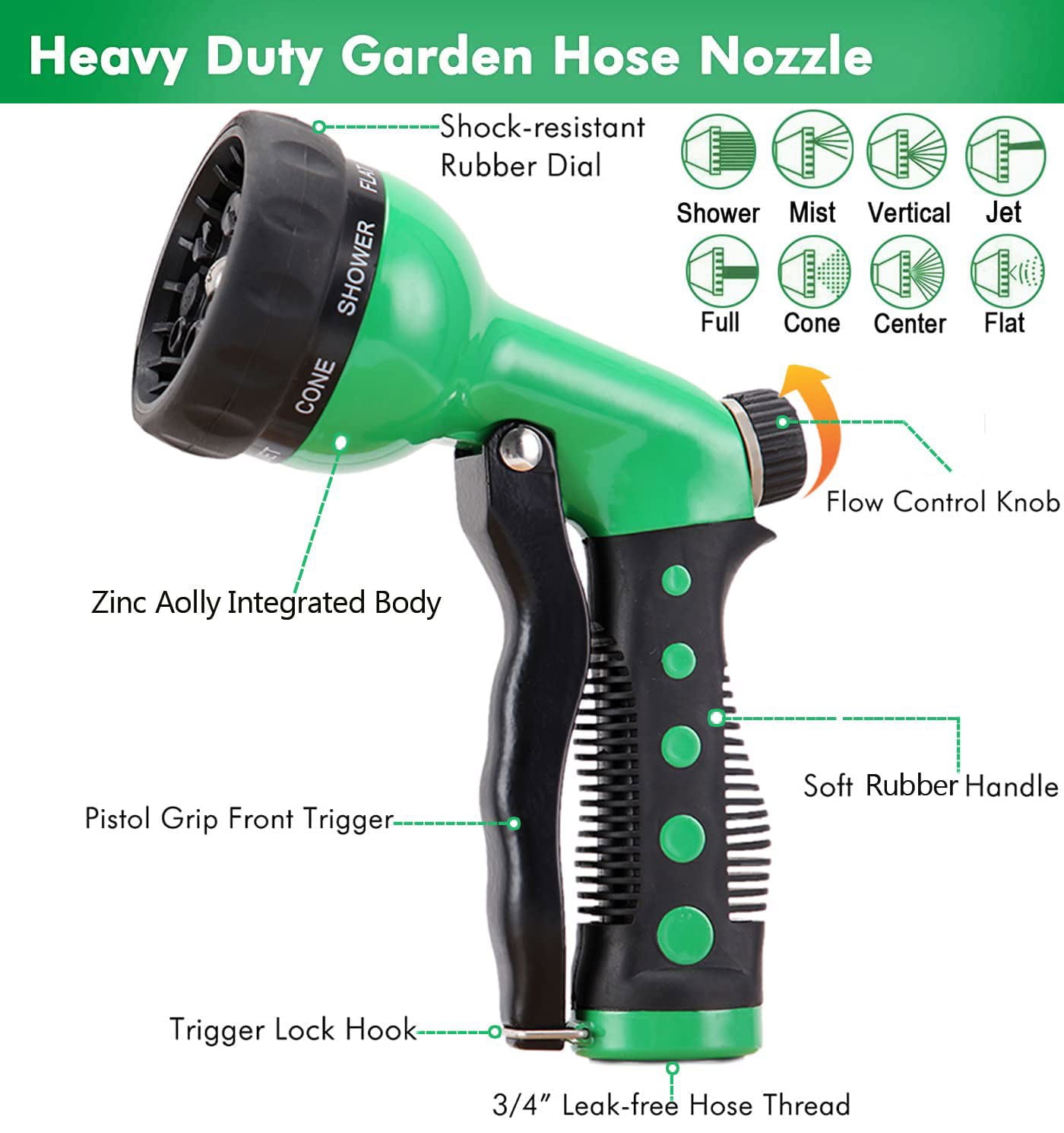 2022 Upgrade Expandable Garden Hose 150 ft Water Hose with 8 Function Nozzle Expanding Lightweight Hose for Garden Watering Water Pipe with Brass Fittings, No-Kink Flexible Pipe for Car Floor Washing