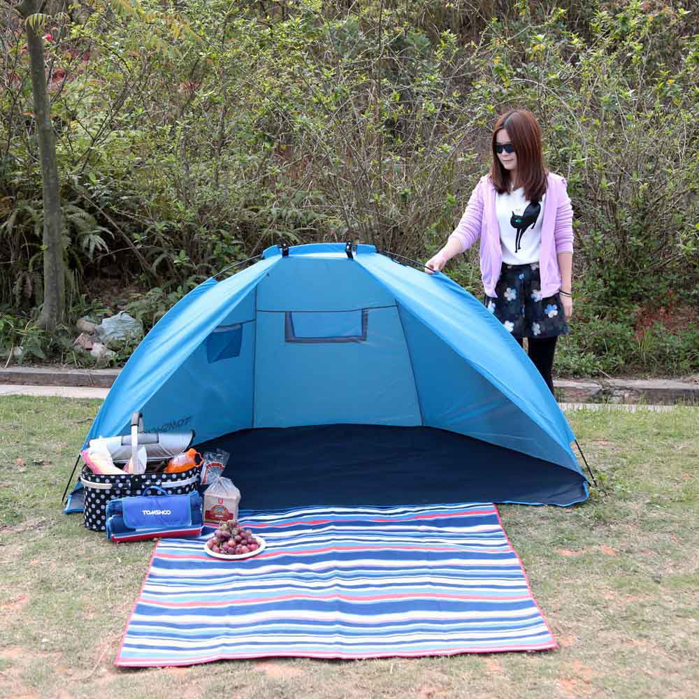 Beach Tent， Beach Tent Beach Umbrella Outdoor Sun Shelter Canopy Cabana for Fishing Picnic Beach Park