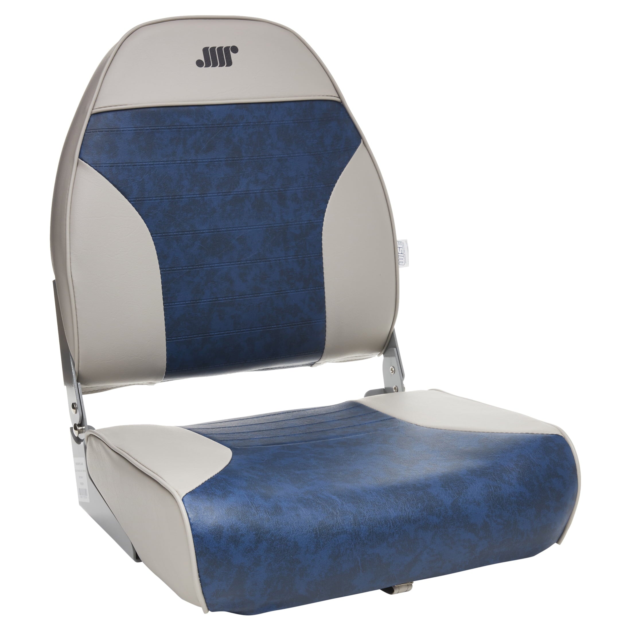 Wise 8WD588PLS-660 Standard High Back Boat Seat， Grey/Navy