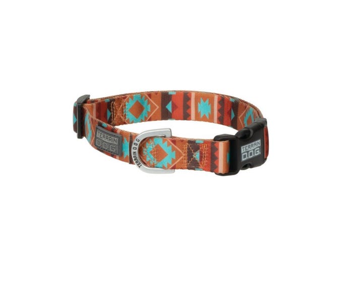 Terrain D.O.G.® Premium Patterned Snap-n-Go Adjustable Dog Collar， Lost Creek， Small - 07095-40-260