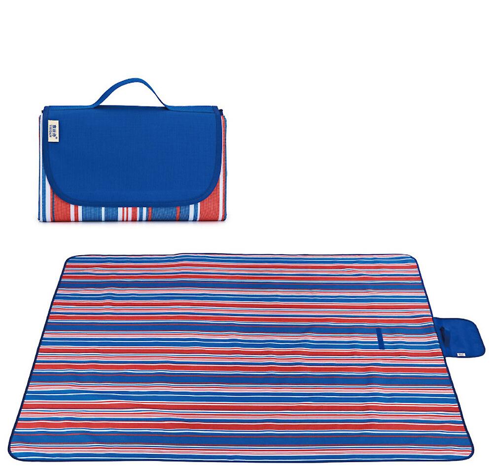 Picnic Blanket With Waterproof Backing Large Outdoor Rug Beach Camping Mat Folding Sandproof Grass Rug Picnic Mat Tent Carpet Portable With Handle Tra
