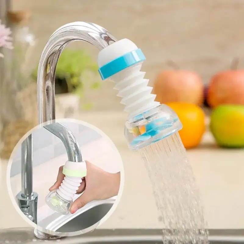 360 Degree Rotation Faucet Extender Shower Water Tap Gadget Water Tap Extension Filter Kitchen Faucet Extension Tube