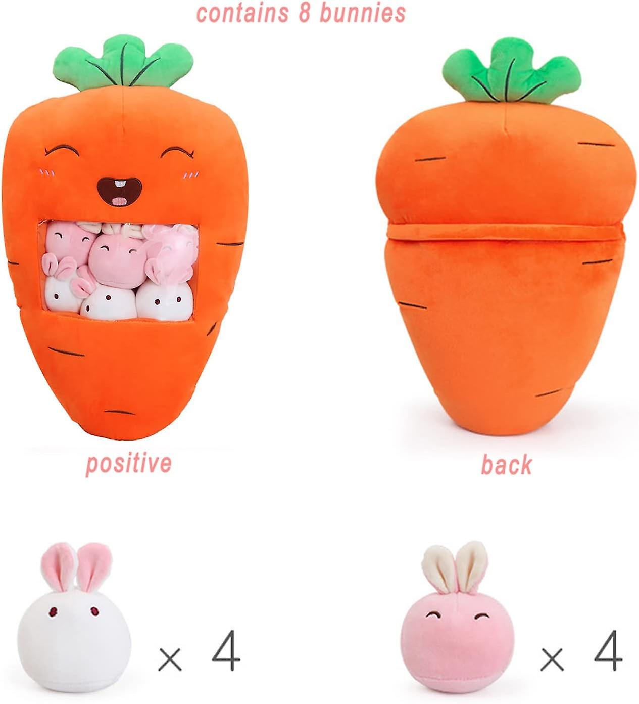 Plush Pillow Carrot Bunnies Animals Doll Toy Gifts For Teens Girls Kids，sofa Chair Decorative Pillow Carrot -