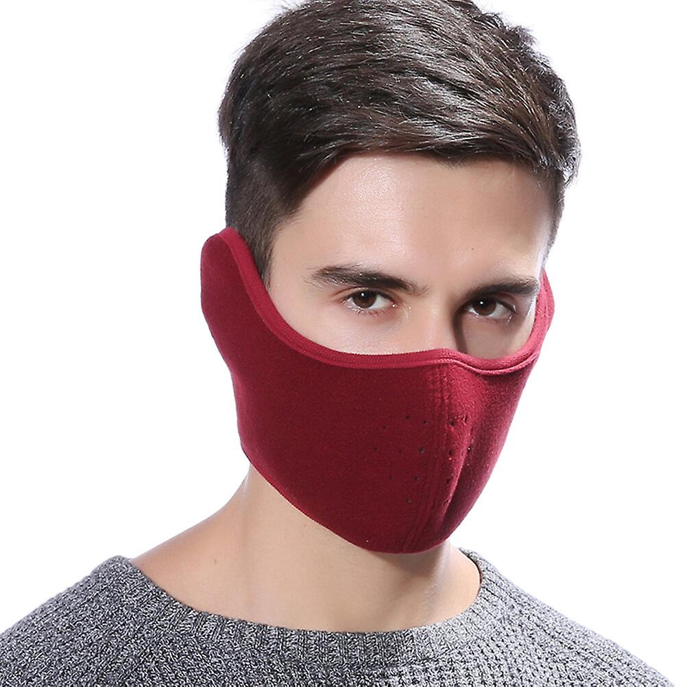 Stereoscopic Windproof Dust Ski Mask Cold Weather Winter Motorcycle Half Face Mouth Warmer Fleece Mask Polyester Fleece Mask For Women Men Youth Snowb
