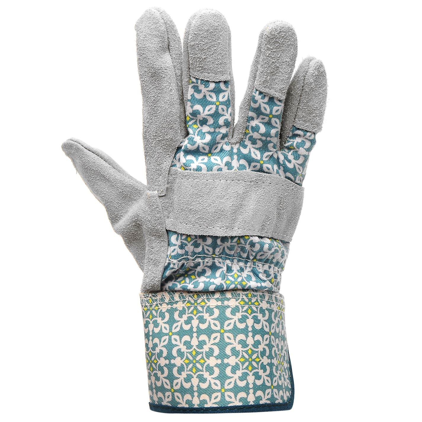 Garden Essentials Womens Moroccan Tile Rigger Gloves Ladies