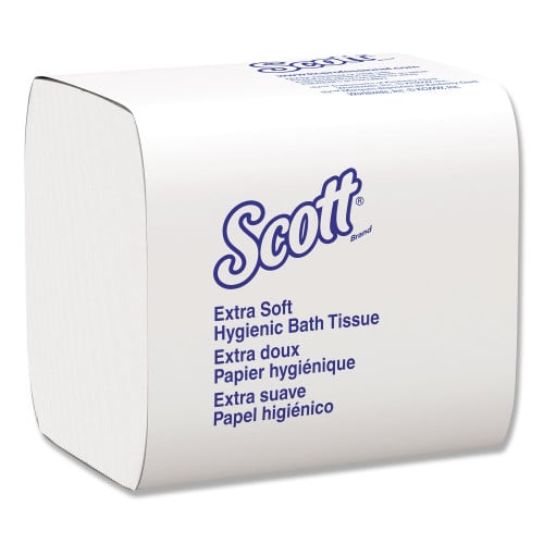 Scott Control Hygienic Bath Tissue， Septic Safe， 2-Ply， White， 250/Pack， 36 Packs/Carton (48280)