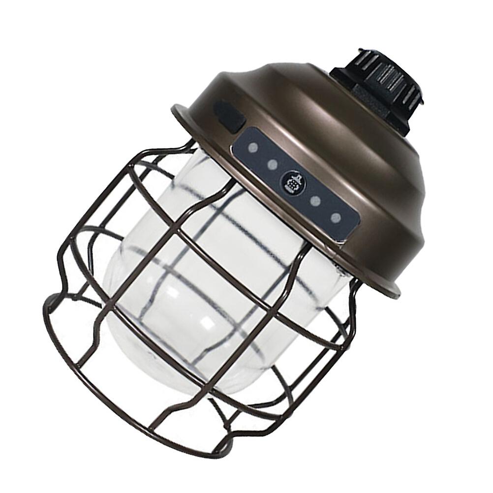 Portable Retro Camping Tent Lamp Rechargeable Vintage Outdoor Camping Lamp
