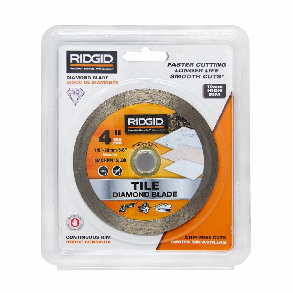 RIDGID 4 in. Continuous Diamond Blade HD-CT40CP