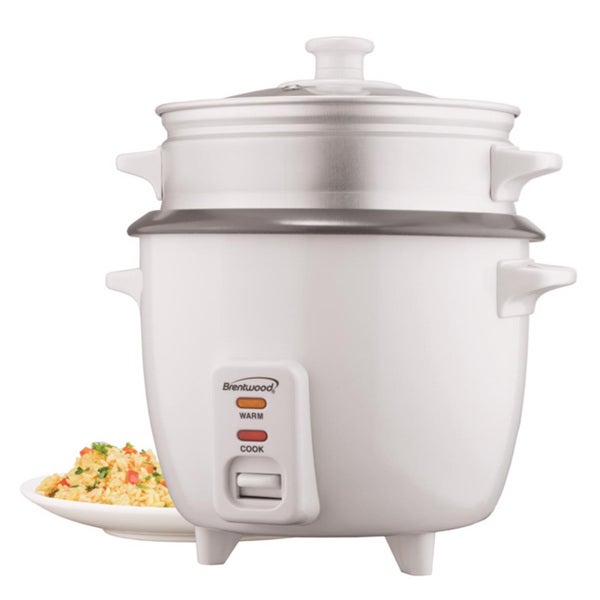 Brentwood 4 Cup Rice Cooker Steamer - - 8240496