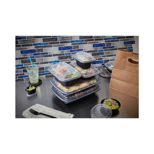 Pactiv EarthChoice Entree2Go Takeout Container Vented Lid | 5.65 x 4.25 x 0.93， Clear， 600