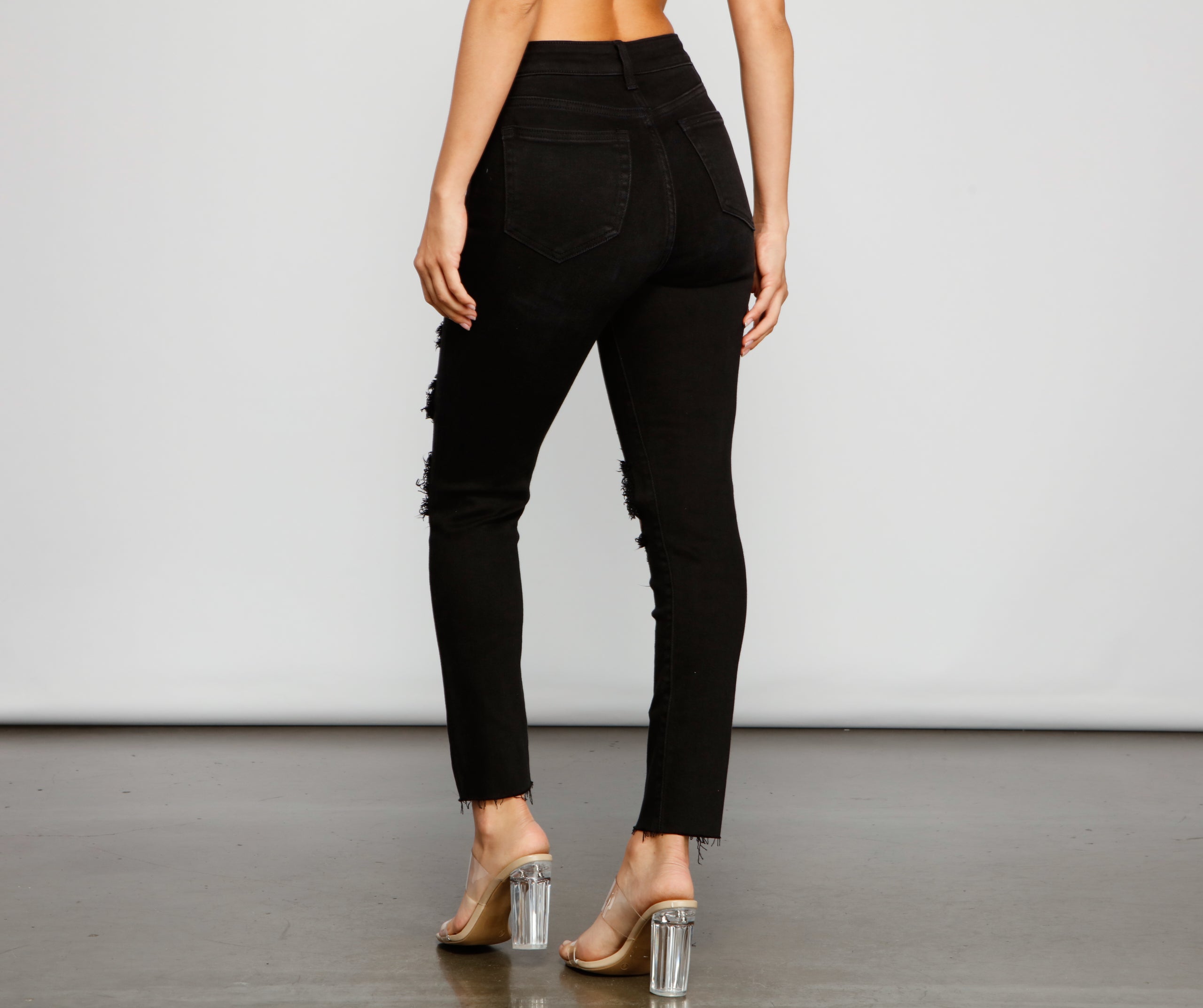 Sleek High Rise Skinny Jeans