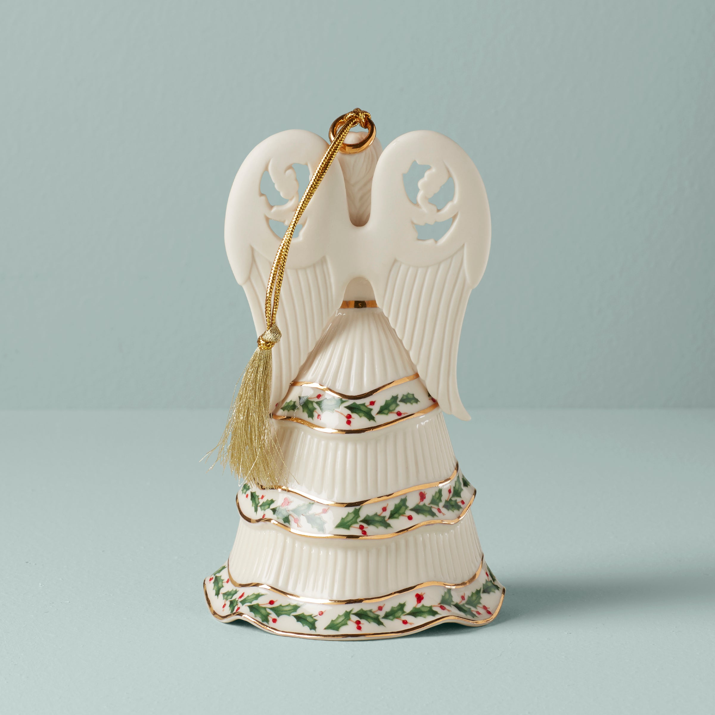 Angel Bell Holding Candle Ornament