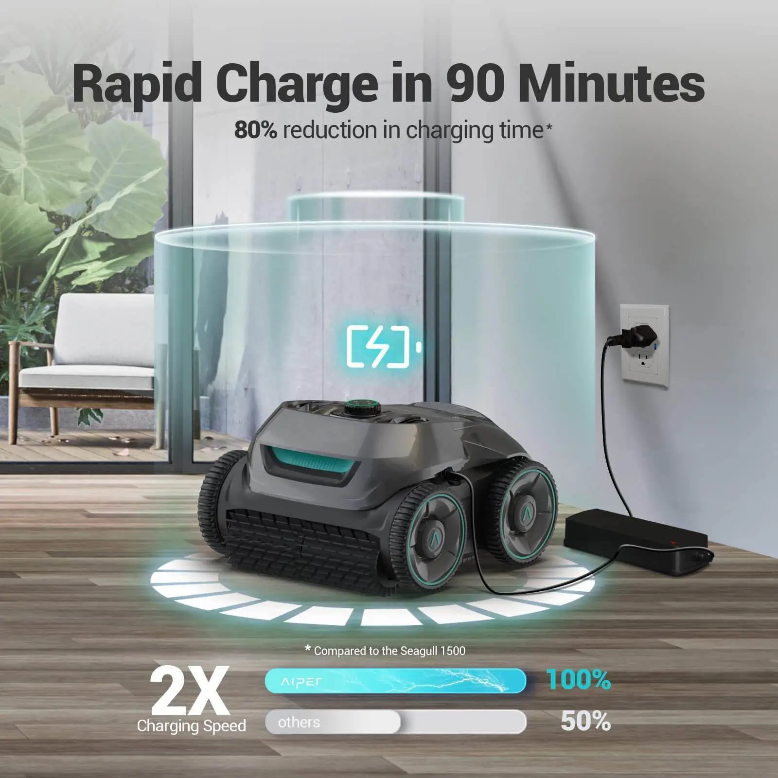 (2023 Upgrade)  Cordless Robotic Pool Cleaner