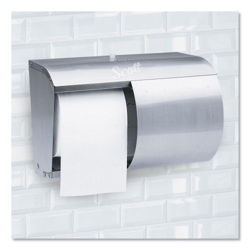 Scott Pro Coreless SRB Tissue Dispenser， 10.13 x 6.4 x 7， Stainless Steel (09606)