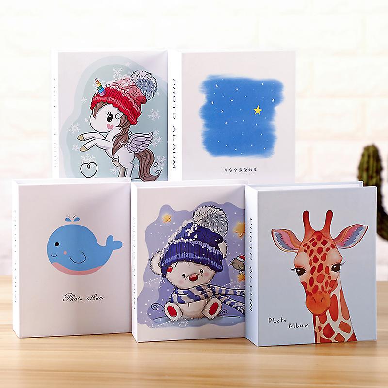 Photo Album Small Kids Photo Album，100 Photos，colorful And Lovely Look，snowman Bear