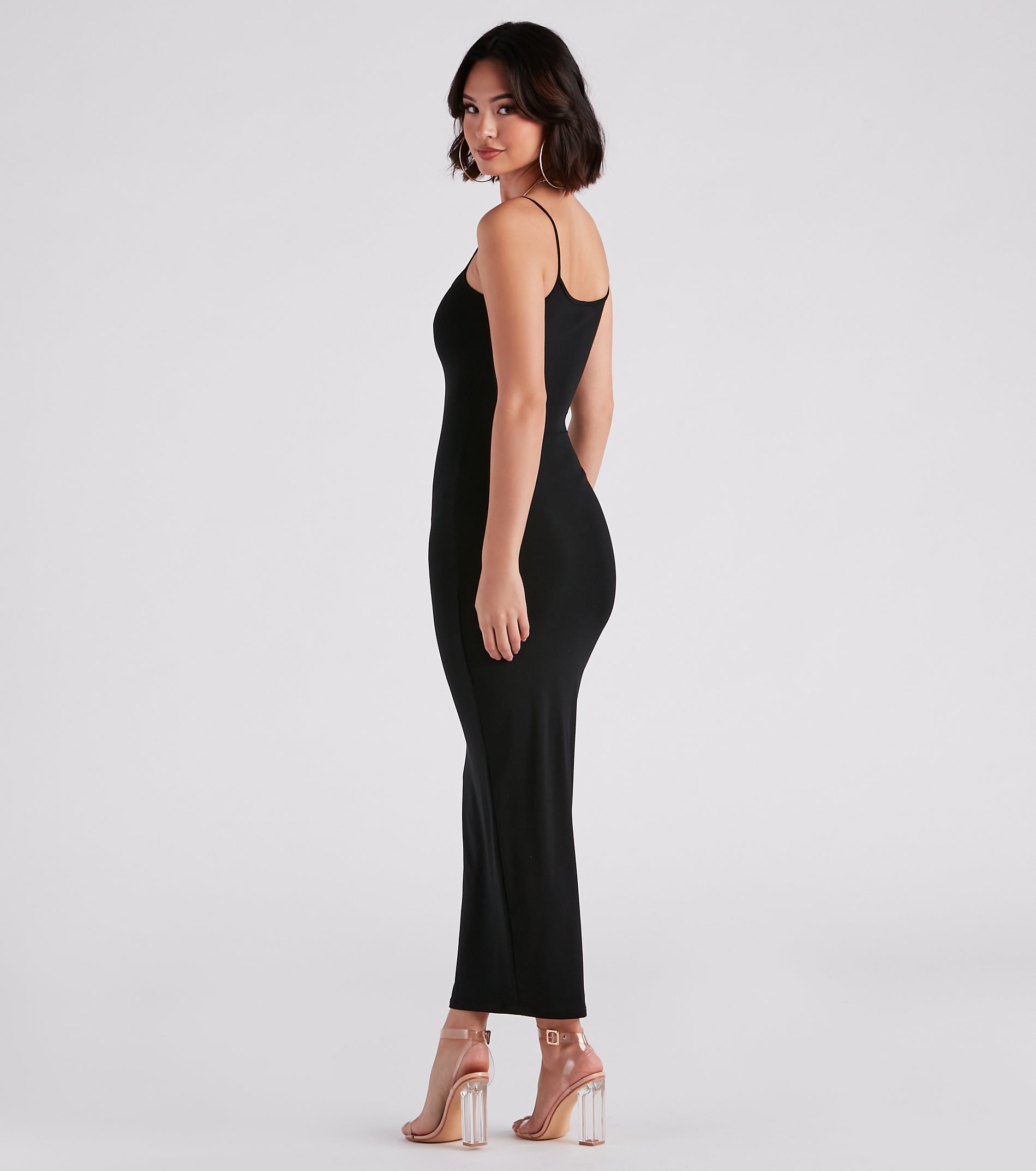 In Plain Sight Smooth Knit Maxi Dress