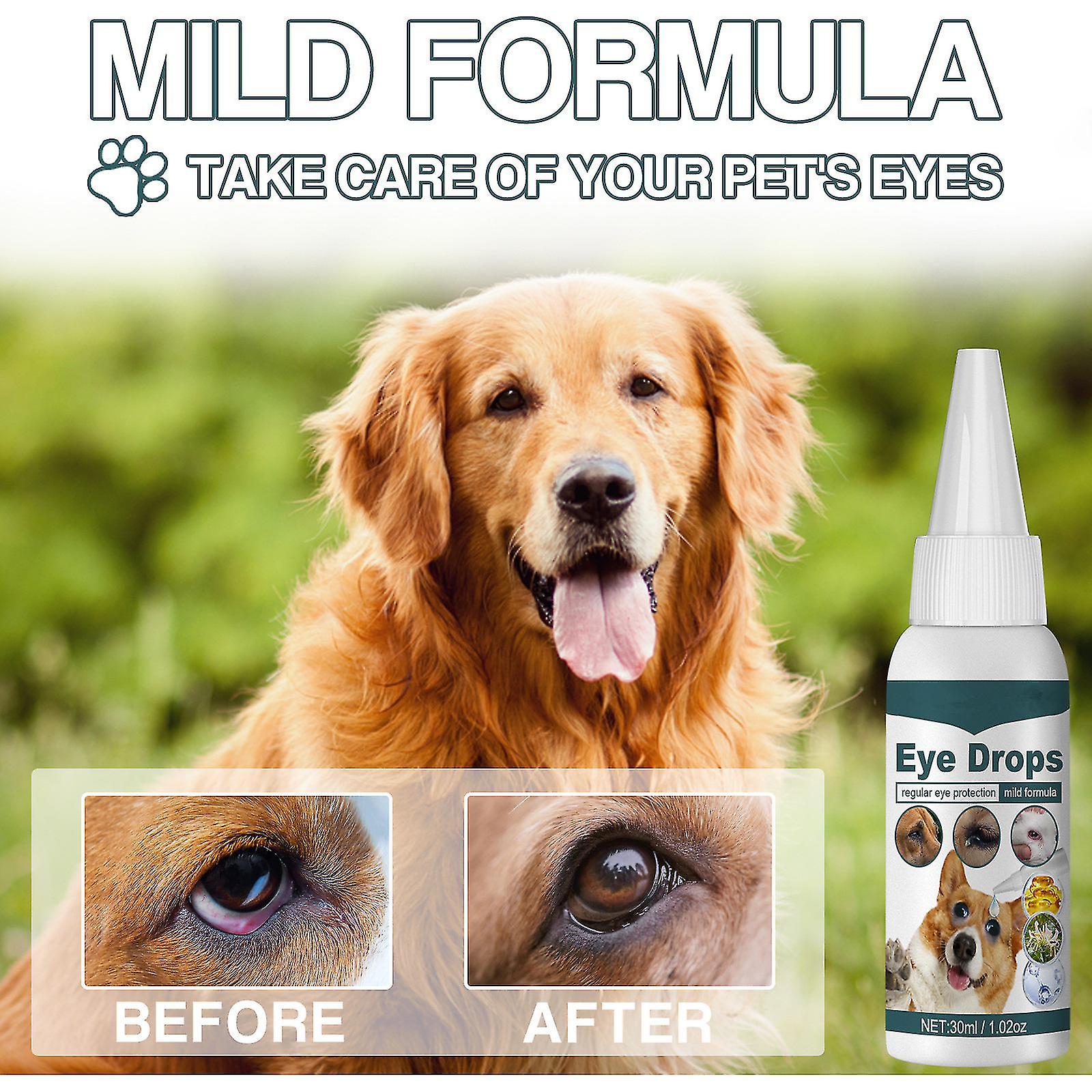 Pet Eye Drops For Dogs Cats， To Remove Tear Marks， Relieve Eye Itching， Gentle Cleansing Eye Drops， Pet Supplies