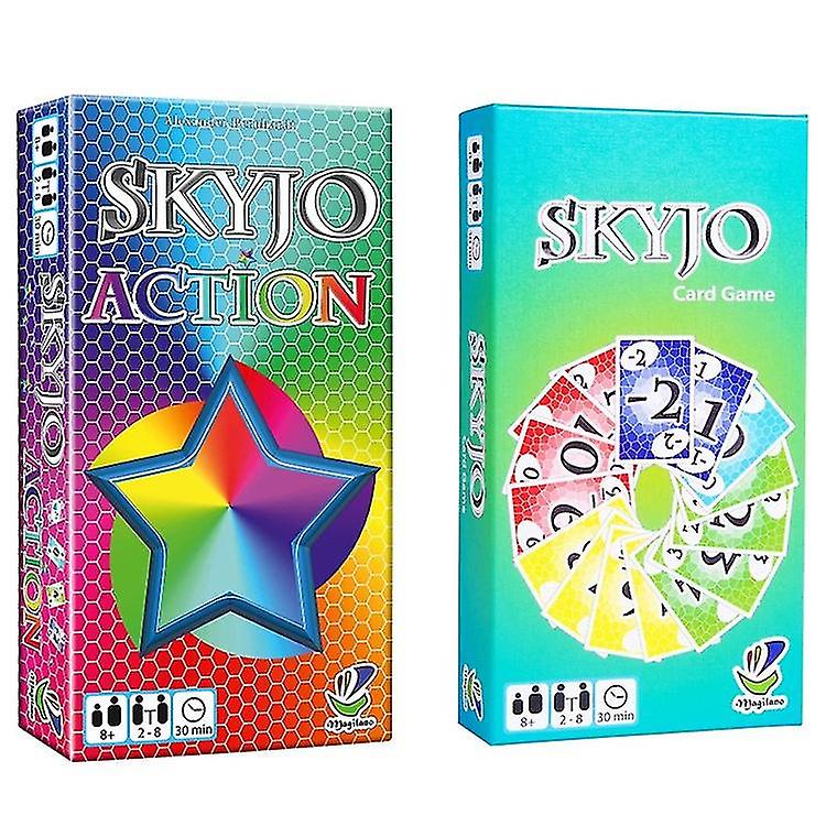Skyjo Action Card Games Board Games Family Party Card Games Christmas Games Solitaire Holiday Props