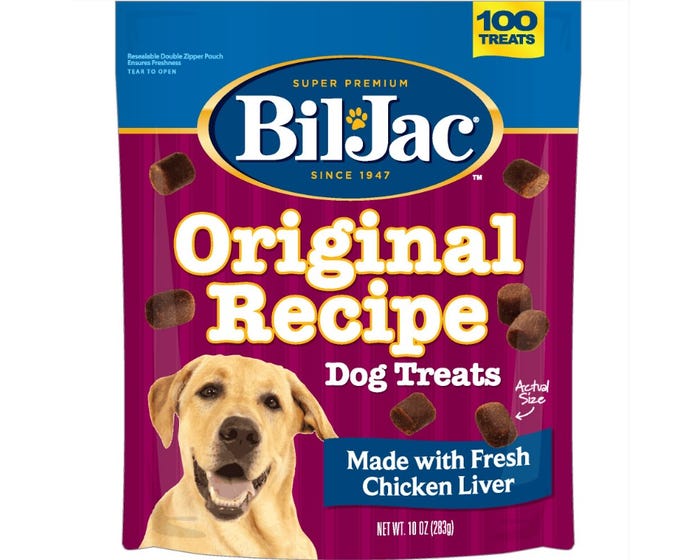 Bil-Jac Original Recipe with Liver Soft Dog Treats， 10 oz. Pouch -319107