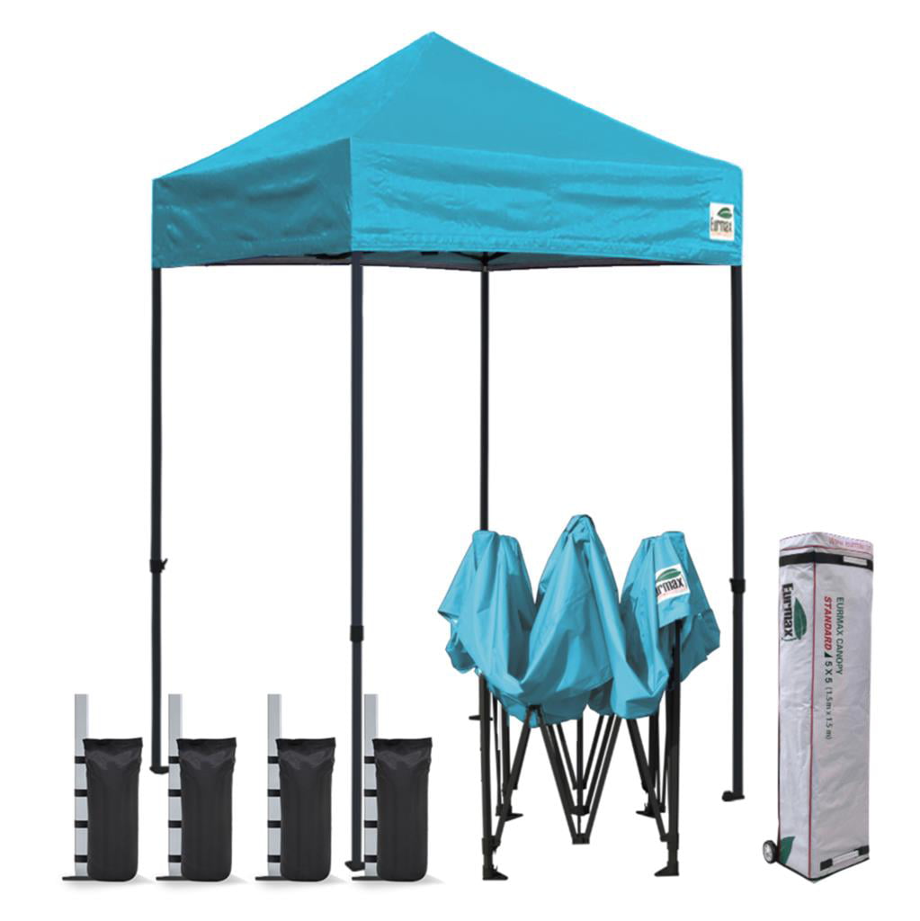 Eurmax 5x5 Pop up Canopy Outdoor Heavy Duty Tent,Turquoise