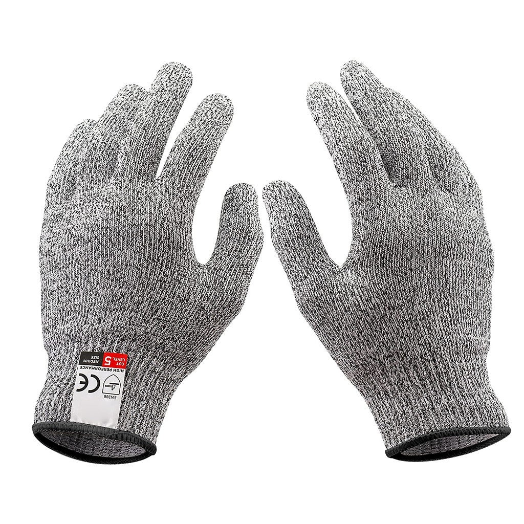 TKing Fashion Cut-resistant Level 5 Kite Fishing Gloves Wear-resistant Anti-puncture Anti-skid - Gray