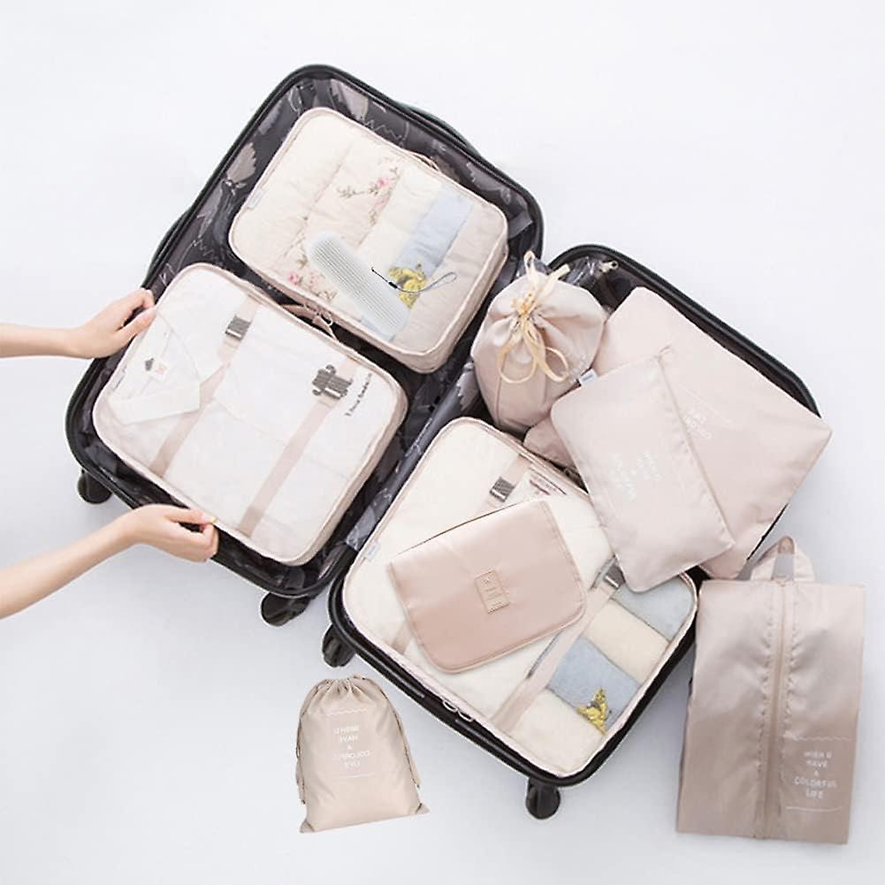 Multifunction 8pcs/set Travel Cubes Luggage Organiser Waterproof Travel Compression Suitcase Bag Travel Essential Bag