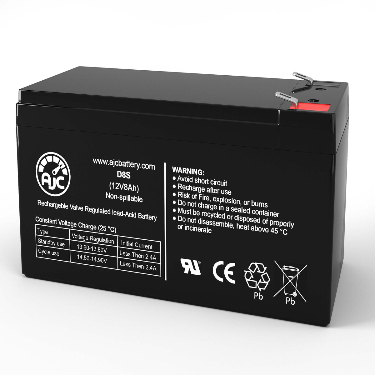 Alpha Technologies Pinnacle Plus 1000T 12V 8Ah UPS Replacement Battery BatteryClerkcom UPS