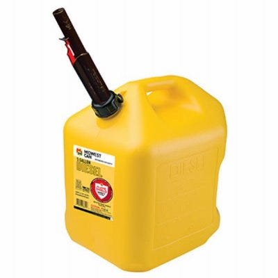 Diesel Gas Can Yellow Polyethylene 5 Gallons