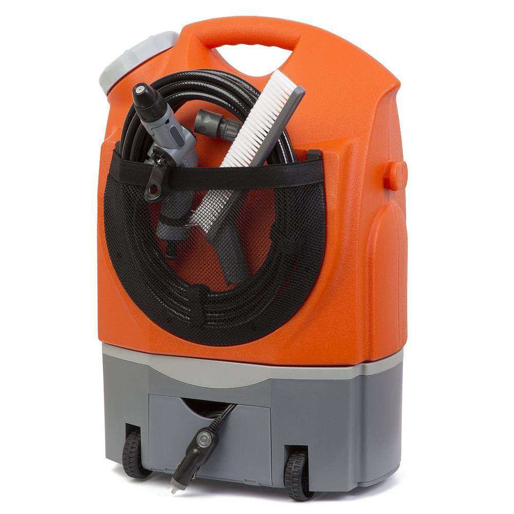 Ivation IVASWASHER Portable Smart Washer 12-Volt 130.5 PSI Adjustable 0.5 GPM w/Water Tank， Rechargeable Electric Spray Washer