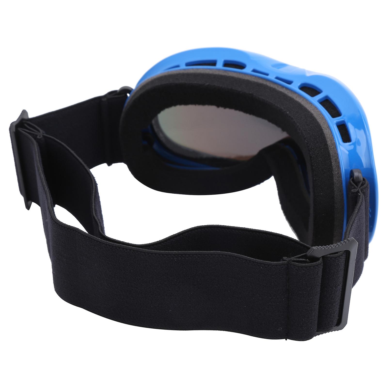 Children Ski Snowboard Goggles Doublelayer Lenses Antifog Uv Protection Snow Gogglesblue