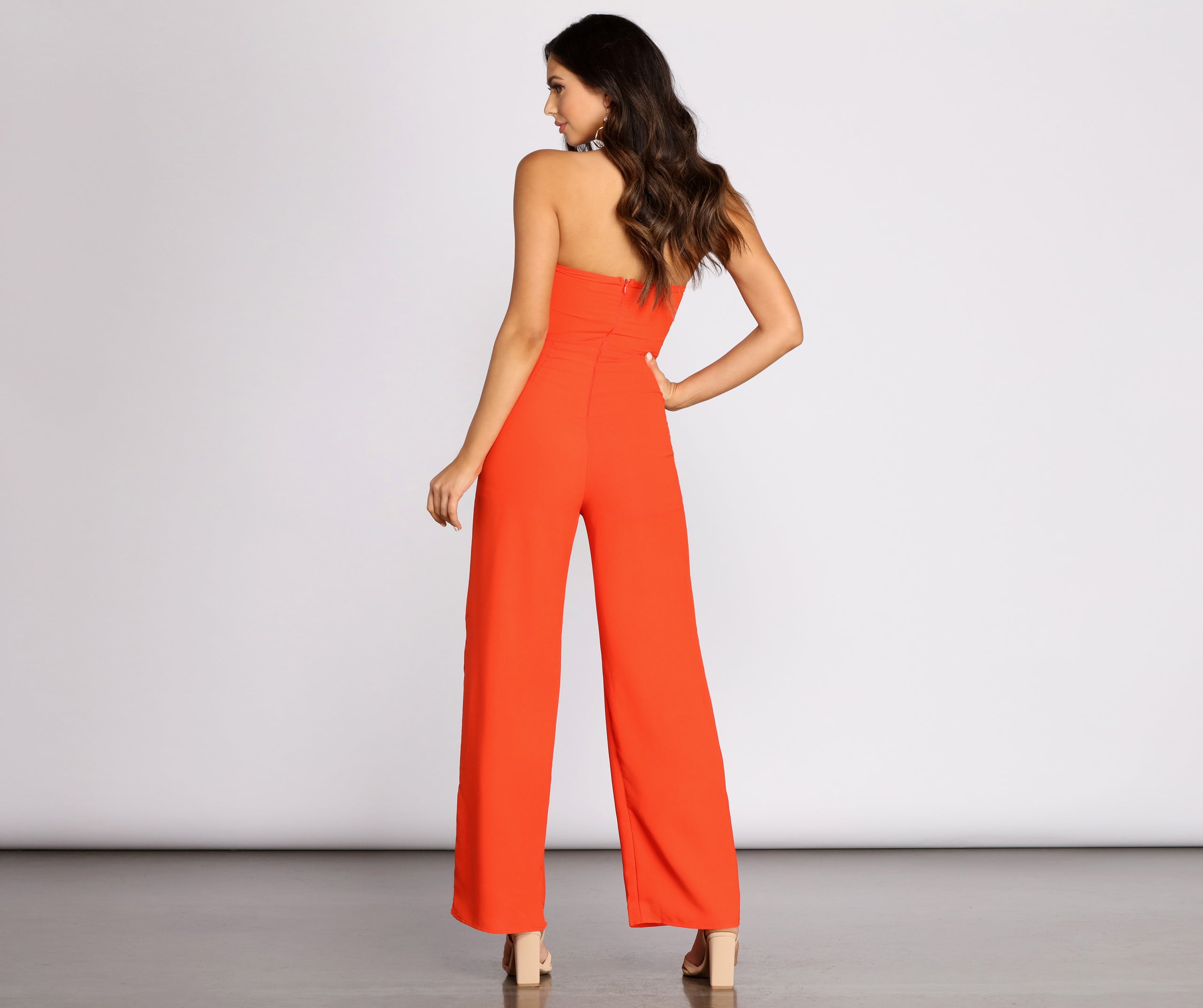 First In Class Strapless Jumpsuit