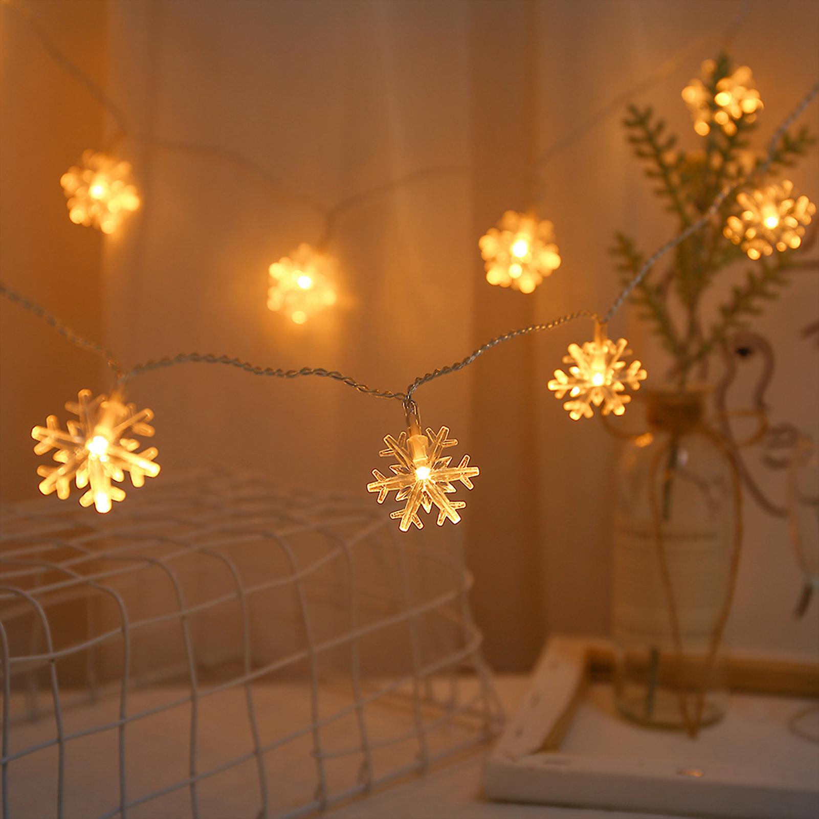 Snowflake Usb String Light Room Decoration Christmas Holiday Party Light Outdoor Camping Decorative Modeling Hanging Lamp No.254033