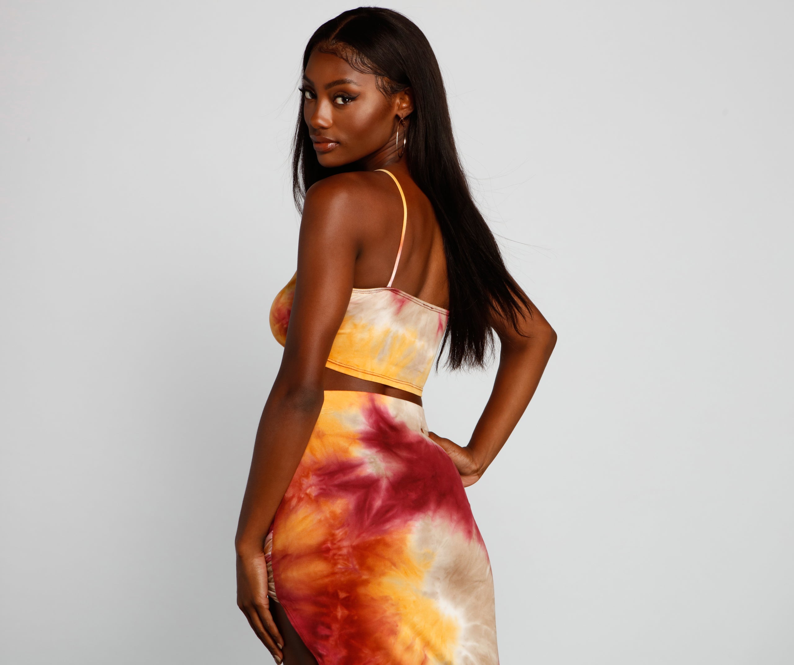 Golden Hour Tie-Dye Crop Top