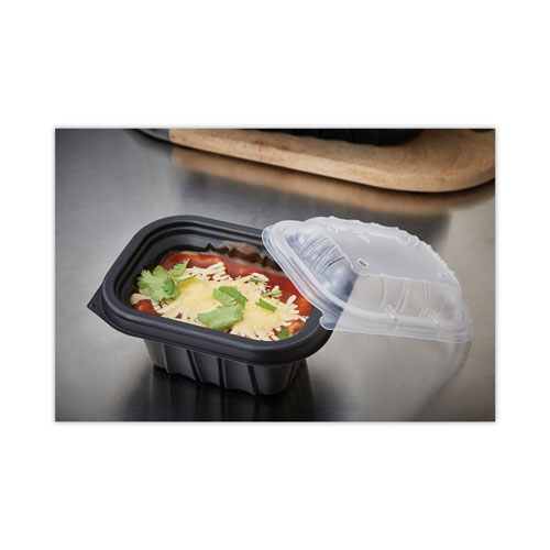 Pactiv EarthChoice Entree2Go Takeout Container | 12 oz， 5.65 x 4.25 x 2.57， Black， 600