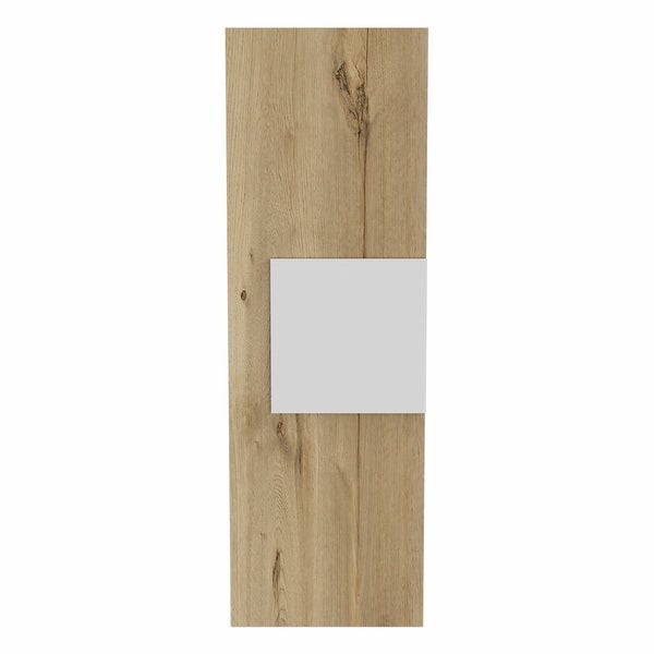 Light Oak and White Multi Purpose Vertical Hanging Cabinet - 38.40