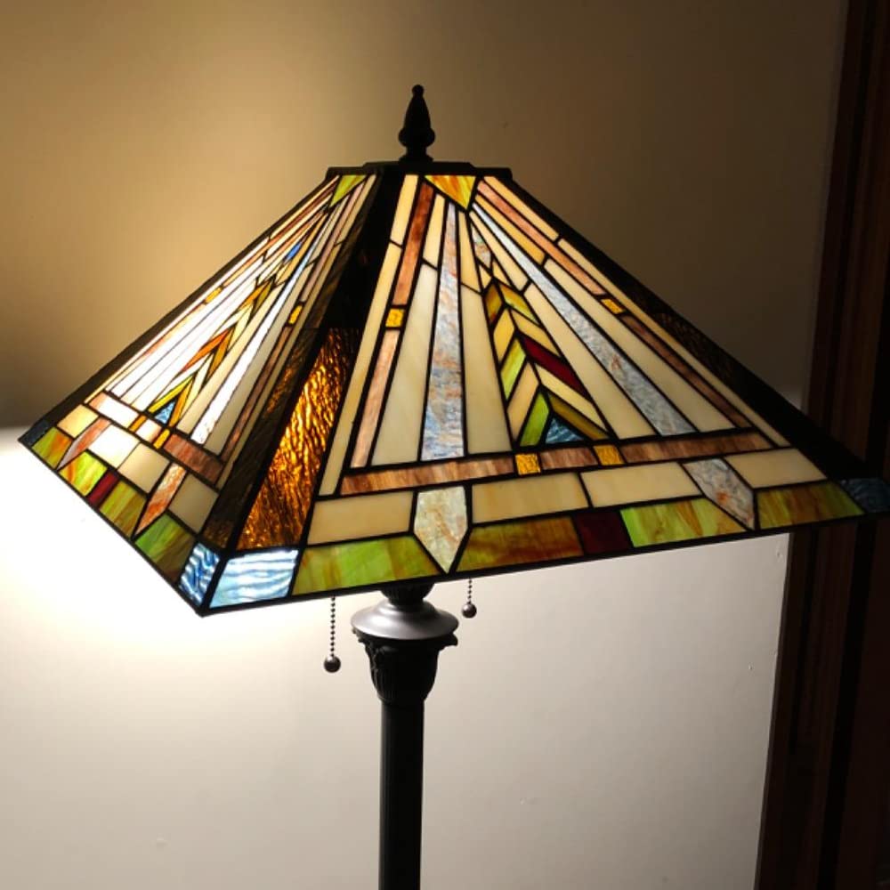  Floor Lamp,Stained Glass Lamp Shade