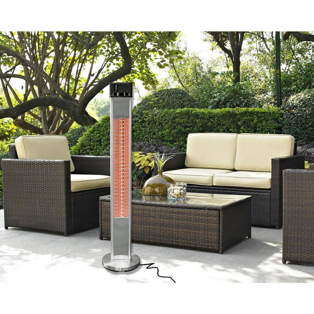 EnerG+ 1500-Watt Infrared Electric Freestanding Outdoor Heater with Remote HEA-215110CVR