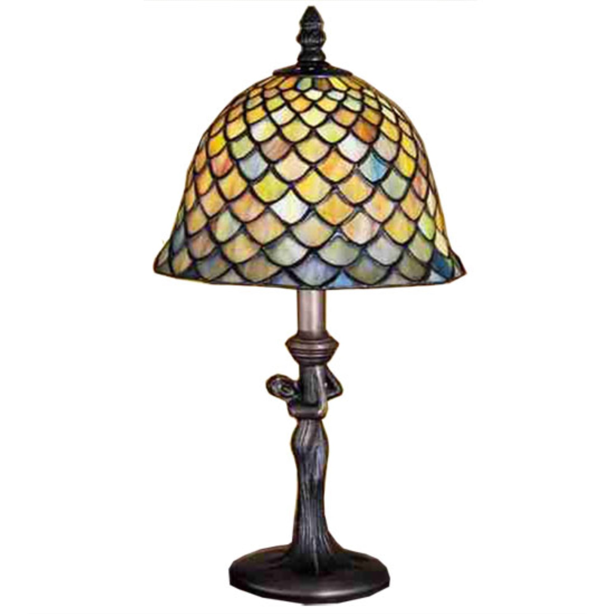 15"H  Fishscale Mini Lamp